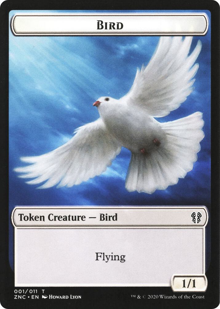 Bird // Kor Ally Double-Sided Token 1 // 2 card from Commander: Zendikar Rising