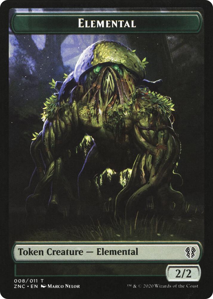 Elemental (008) // Elemental Double-Sided Token 8 // 10 card from Commander: Zendikar Rising