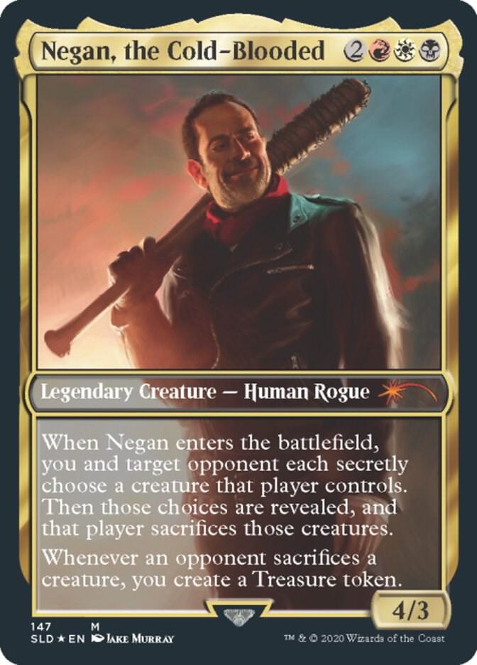 Negan, the Cold-Blooded 147 card from Secret Lair Drop Series