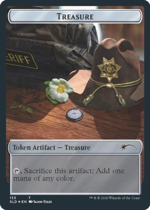 Treasure // Walker (Bicycle Girl) Double-sided Token 153 // 148 card from Secret Lair Drop Series