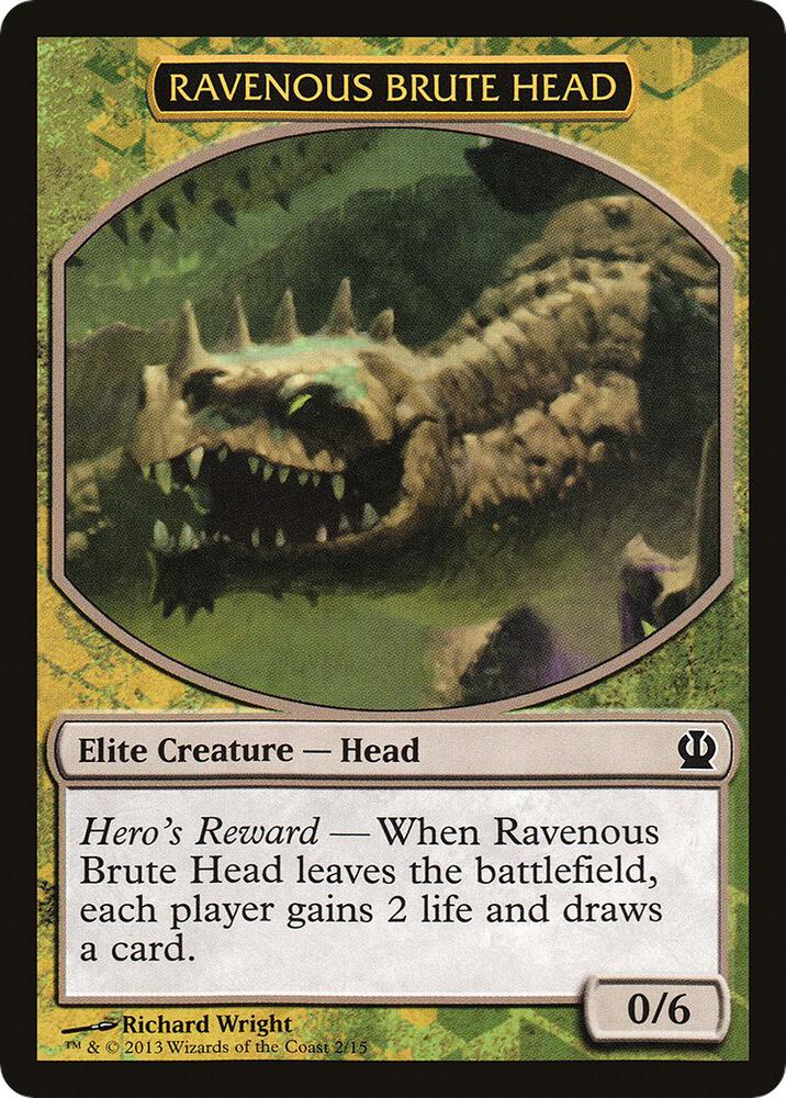 Ravenous Brute Head 2 card from Hero's Path Promos