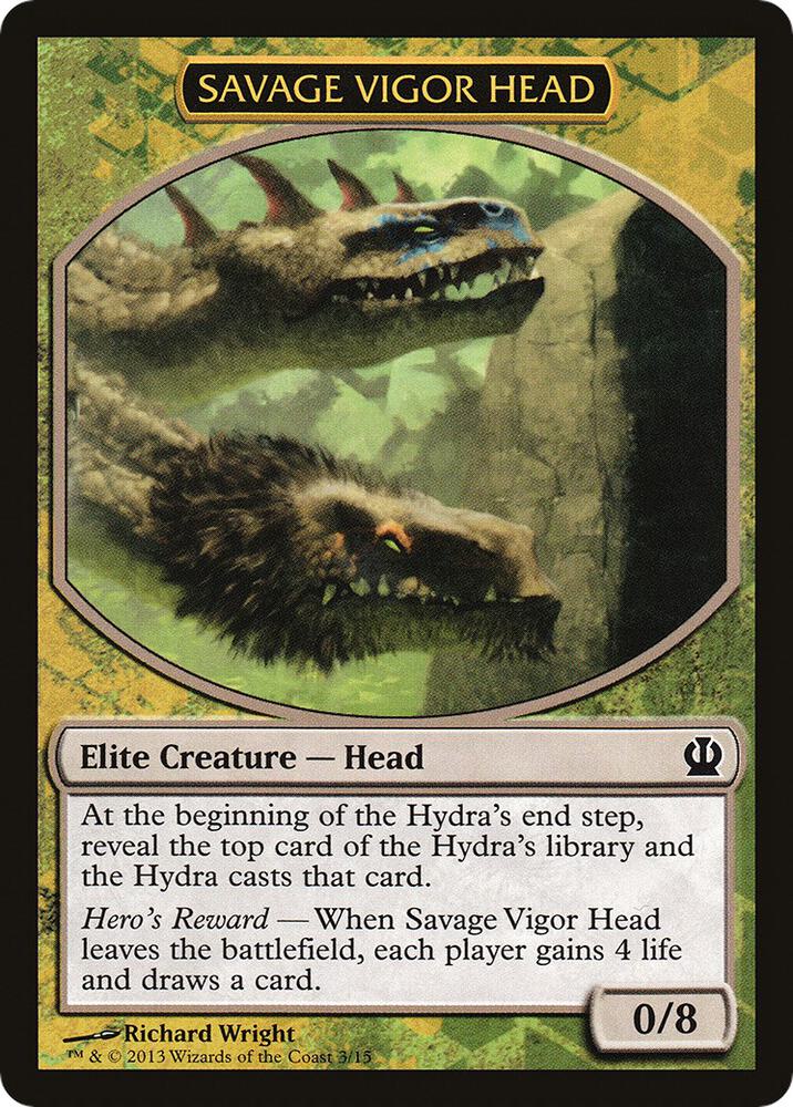 Savage Vigor Head 3 card from Hero's Path Promos