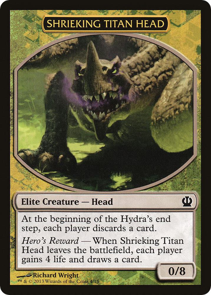 Shrieking Titan Head 4 card from Hero's Path Promos