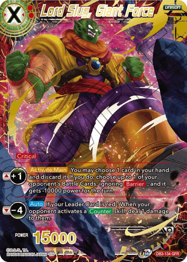 Lord Slug, Giant Force DB3-134 card from Draft Box 06 - Giant Force