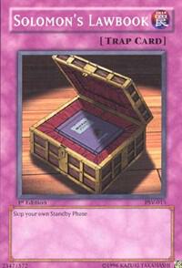 Solomon's Lawbook PSV-013 card from Pharaoh's Servant