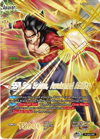 Son Gohan // SS4 Son Gohan, Awakened Ability (Full Art) P-243 card from Promotion Cards