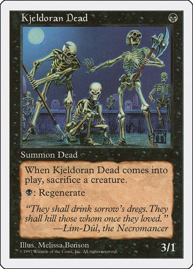 Kjeldoran Dead card from Fifth Edition