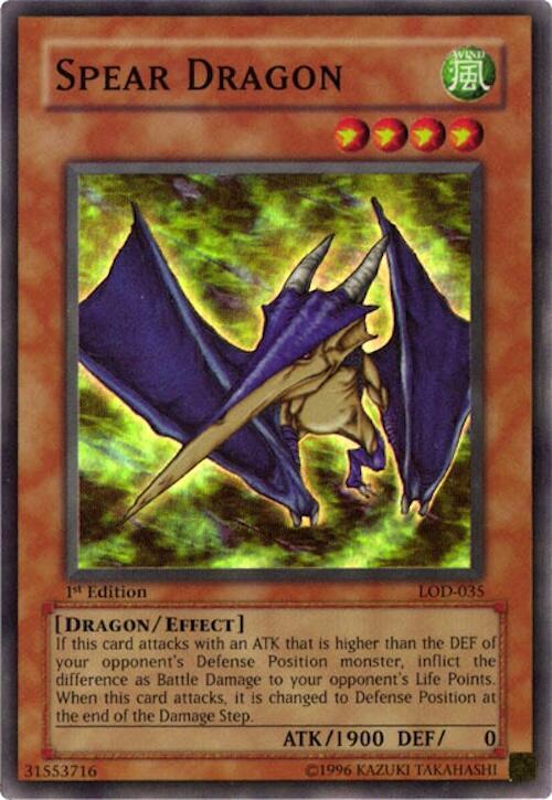 Spear Dragon LOD-035 card from Legacy of Darkness