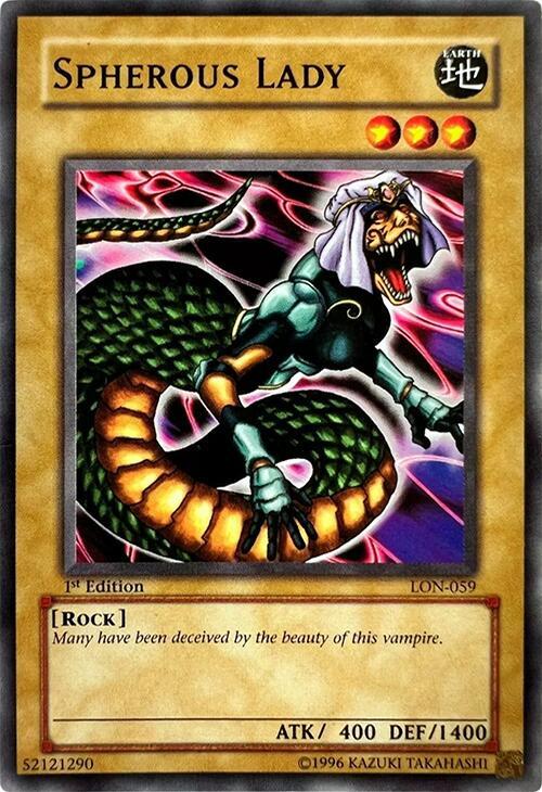 Spherous Lady LON-059 card from Labyrinth of Nightmare