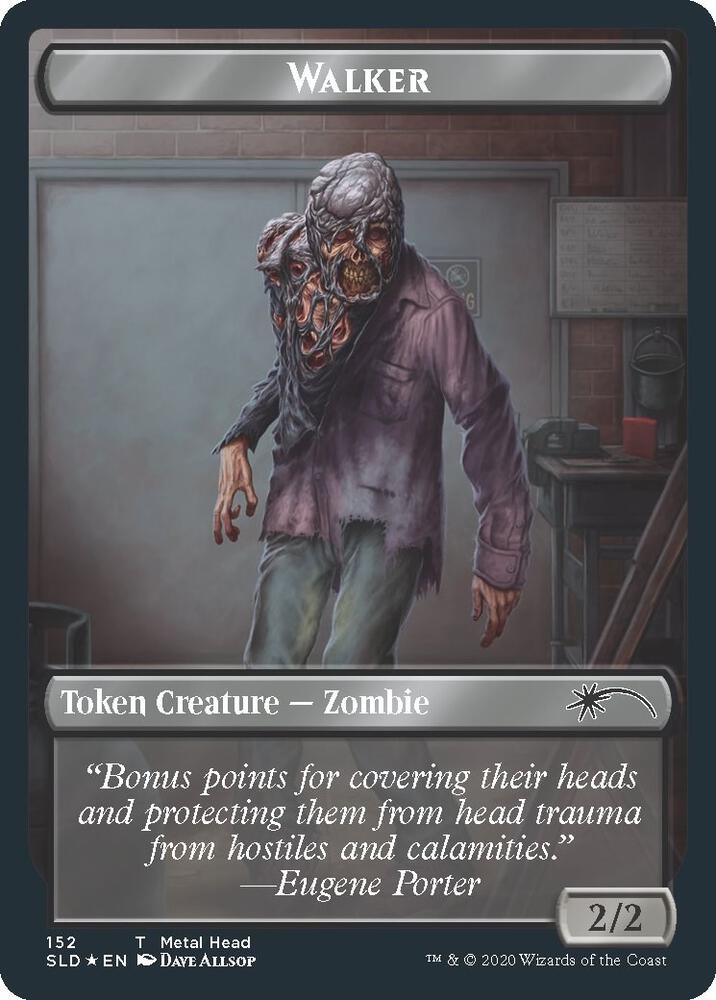 Walker (Metal Head // Treasure) Double-sided Token 152 // 153 card from Secret Lair Drop Series