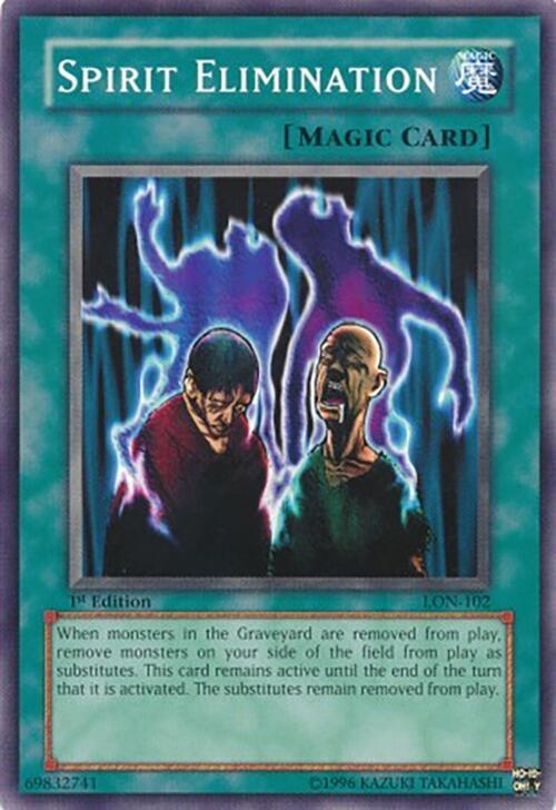 Spirit Elimination LON-102 card from Labyrinth of Nightmare