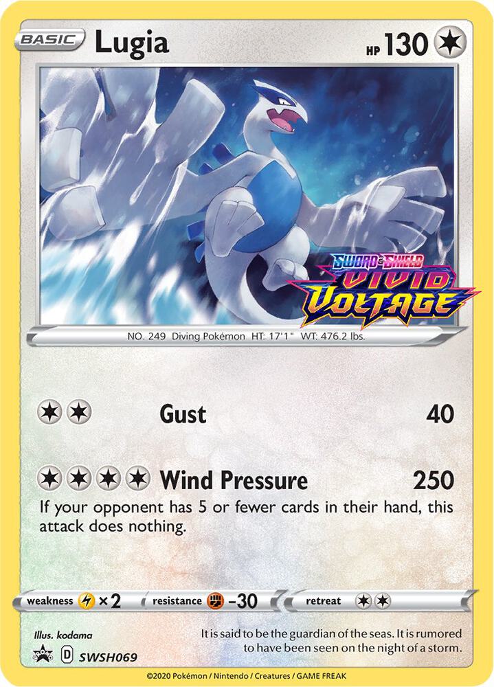 Lugia (Prerelease) SWSH069 card from SWSH: Sword & Shield Promo Cards