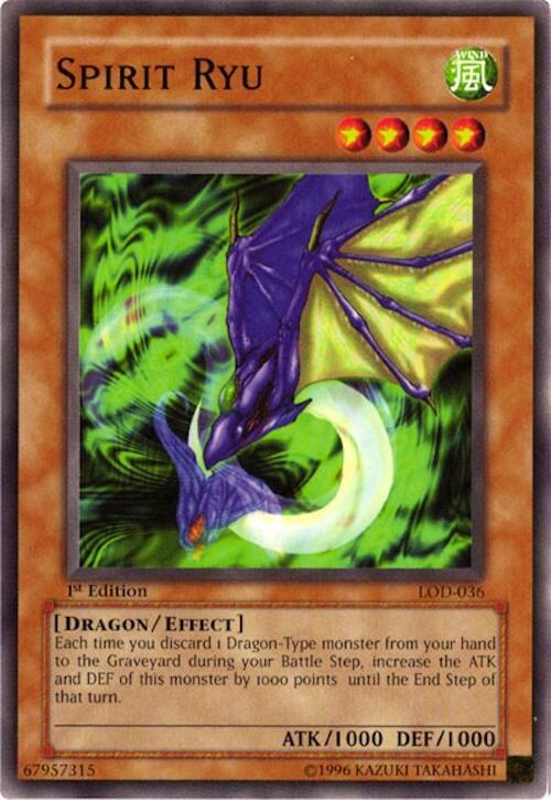 Spirit Ryu LOD-036 card from Legacy of Darkness