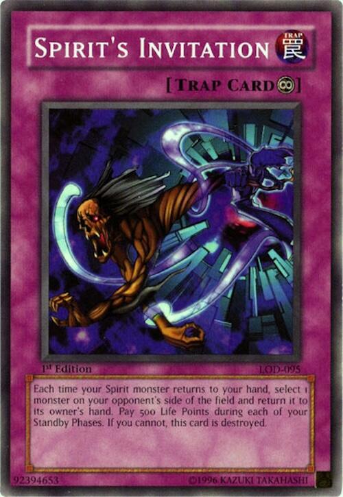 Spirit's Invitation LOD-095 card from Legacy of Darkness