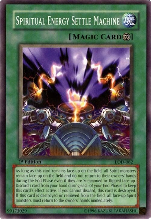 Spiritual Energy Settle Machine LOD-082 card from Legacy of Darkness