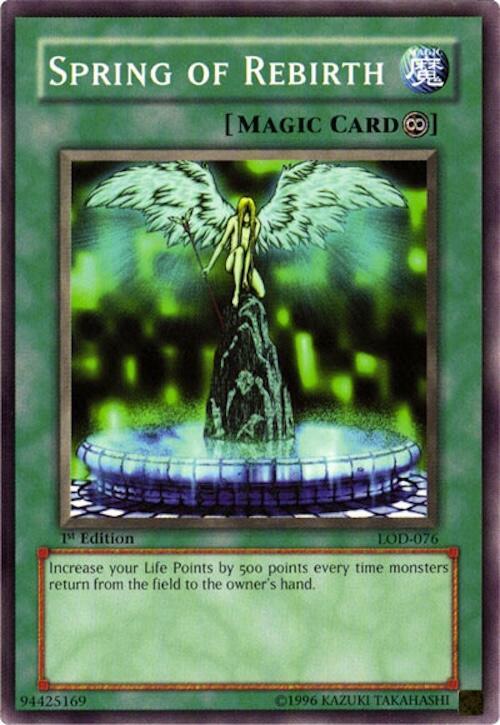 Spring of Rebirth LOD-076 card from Legacy of Darkness