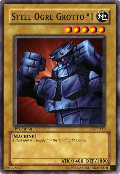 Steel Ogre Grotto #1 LOB-112 card from The Legend of Blue Eyes White Dragon