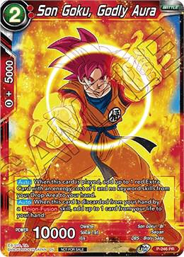 Son Goku, Godly Aura P-246 card from Promotion Cards