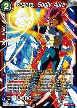 Vegeta, Godly Aura P-247 card from Promotion Cards