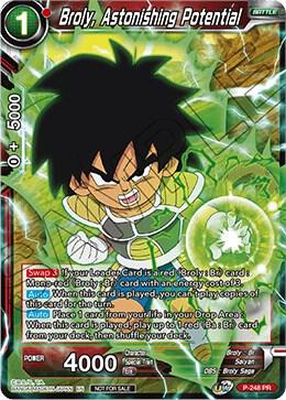 Broly, Astonishing Potential P-248 card from Promotion Cards