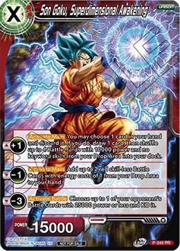 Son Goku, Superdimensional Awakening P-249 card from Promotion Cards