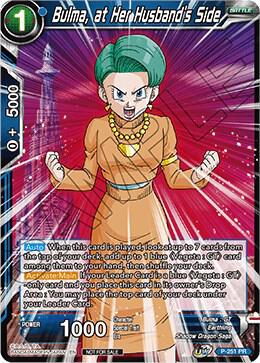 Bulma, at Her Husband's Side P-251 card from Promotion Cards