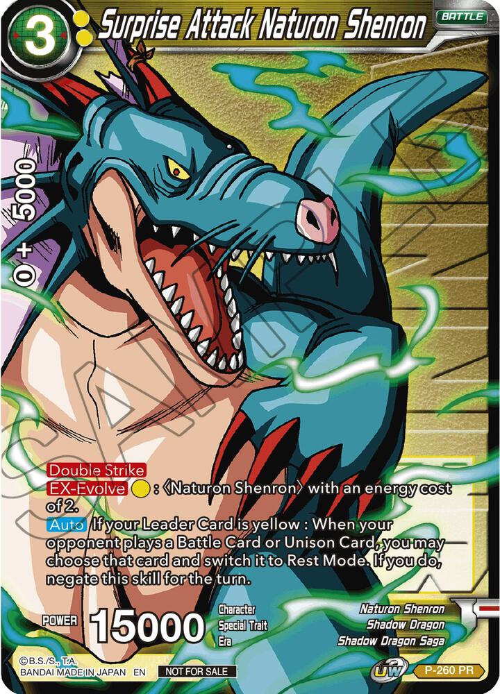 Surprise Attack Naturon Shenron (Winner Stamped) P-260 card from Tournament Promotion Cards