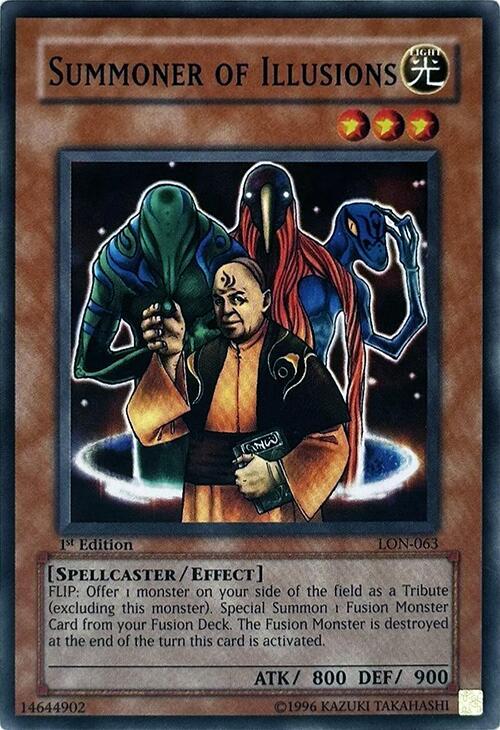 Summoner of Illusions LON-063 card from Labyrinth of Nightmare