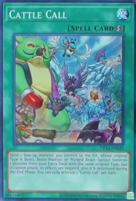 Cattle Call OP14-EN020 card from OTS Tournament Pack 14