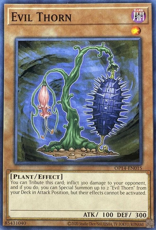 Evil Thorn OP14-EN015 card from OTS Tournament Pack 14