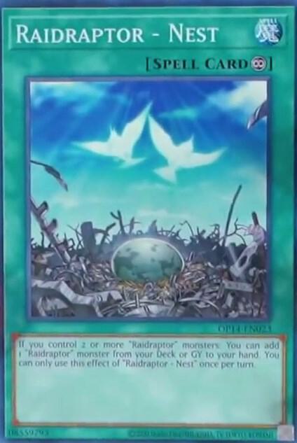 Raidraptor - Nest OP14-EN023 card from OTS Tournament Pack 14
