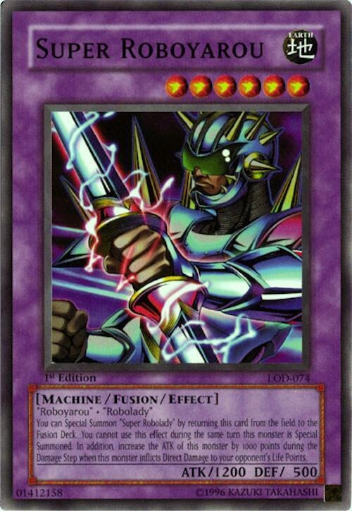 Super Roboyarou LOD-074 card from Legacy of Darkness