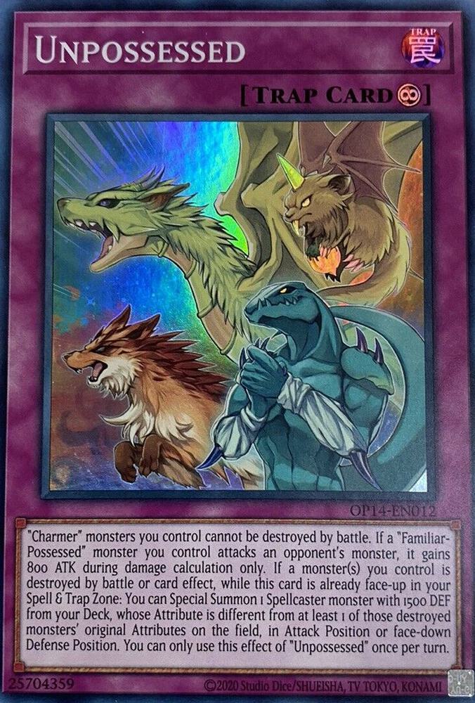 Unpossessed OP14-EN012 card from OTS Tournament Pack 14