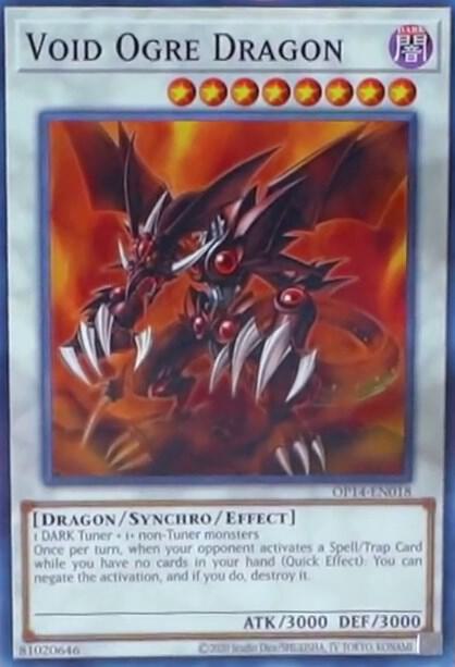 Void Ogre Dragon OP14-EN018 card from OTS Tournament Pack 14