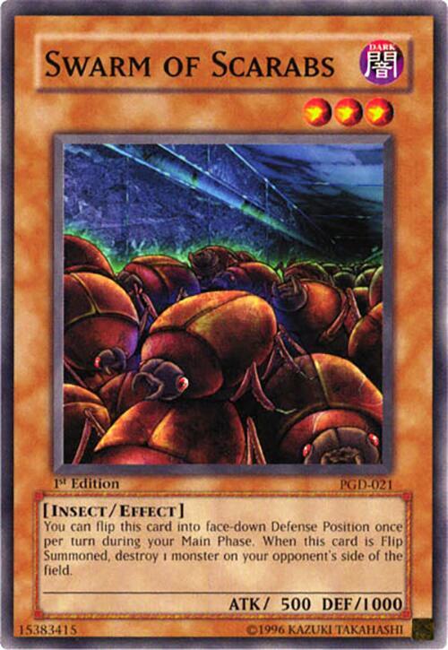 Swarm of Scarabs PGD-021 card from Pharaonic Guardian