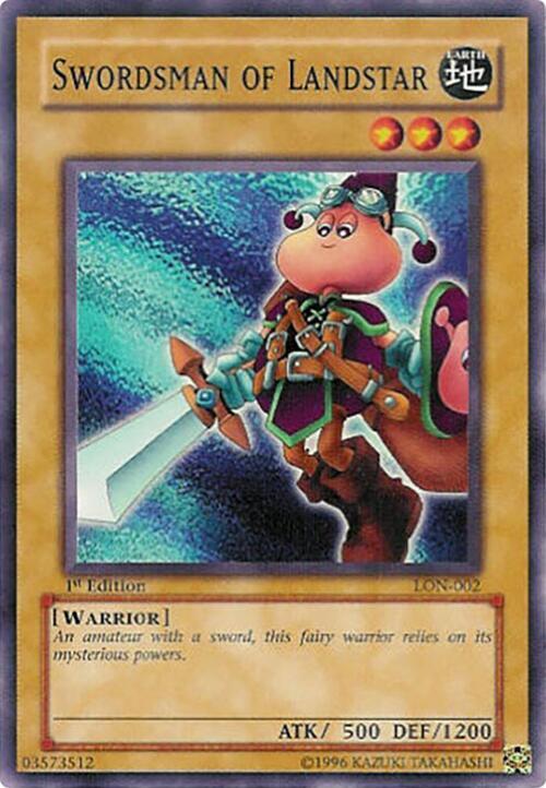 Swordsman of Landstar LON-002 card from Labyrinth of Nightmare