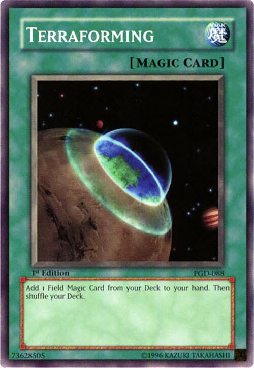 Terraforming PGD-088 card from Pharaonic Guardian