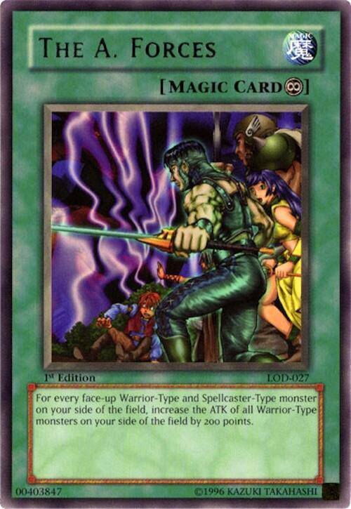 The A. Forces LOD-027 card from Legacy of Darkness