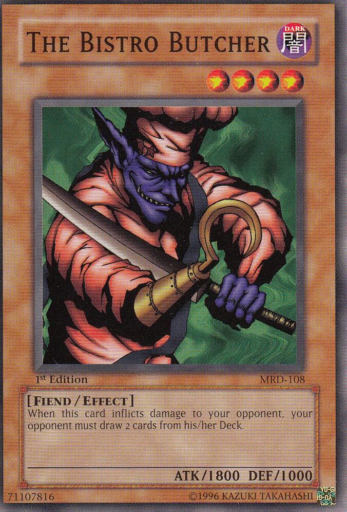 The Bistro Butcher MRD-108 card from Metal Raiders