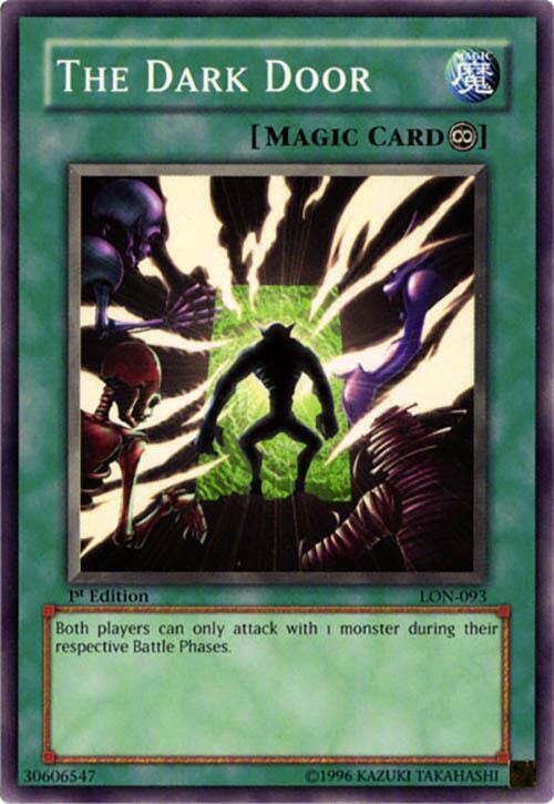 The Dark Door LON-093 card from Labyrinth of Nightmare
