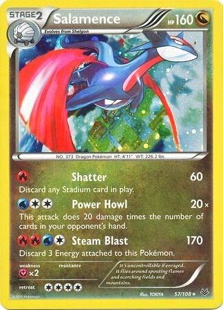 Salamence - 57/108 (Cosmos Holo) 057/108 card from Blister Exclusives