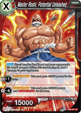 Master Roshi, Potential Unleashed DB3-001 card from Draft Box 06 - Giant Force