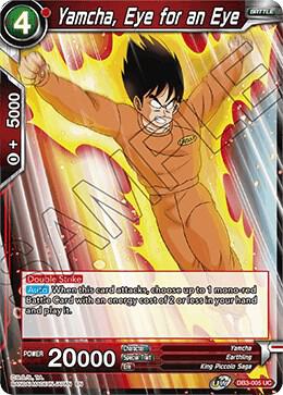Yamcha, Eye for an Eye DB3-005 card from Draft Box 06 - Giant Force