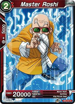 Master Roshi DB3-007 card from Draft Box 06 - Giant Force