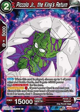 Piccolo Jr., the King's Return DB3-021 card from Draft Box 06 - Giant Force