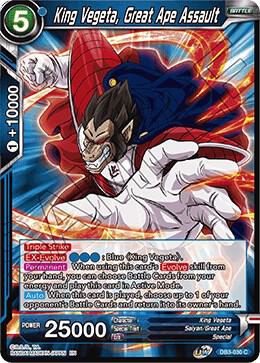 King Vegeta, Great Ape Assault DB3-030 card from Draft Box 06 - Giant Force