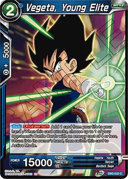 Vegeta, Young Elite DB3-032 card from Draft Box 06 - Giant Force