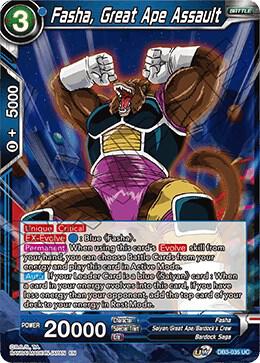 Fasha, Great Ape Assault DB3-035 card from Draft Box 06 - Giant Force