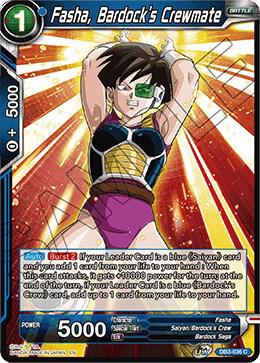Fasha, Bardock's Crewmate DB3-036 card from Draft Box 06 - Giant Force
