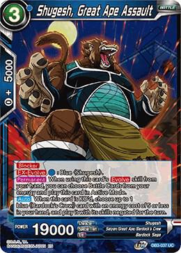 Shugesh, Great Ape Assault DB3-037 card from Draft Box 06 - Giant Force